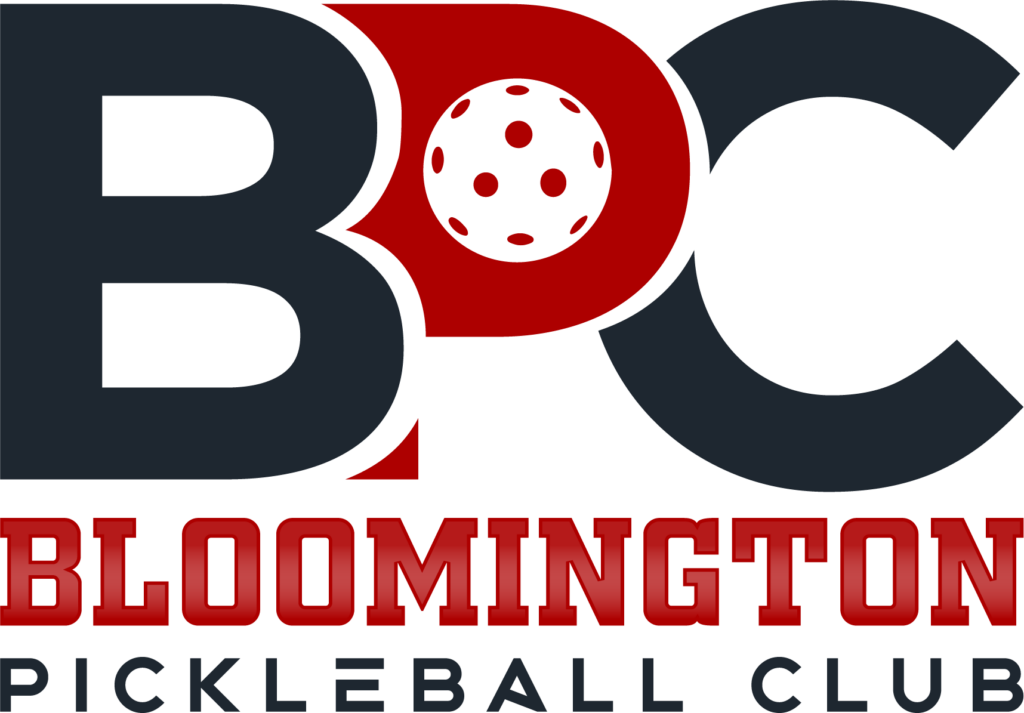 Bloomington Pickleball Club logo with transparent background