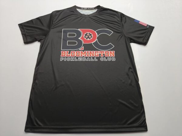 Bloomington Pickleball Club Black Short Sleeve Shirt